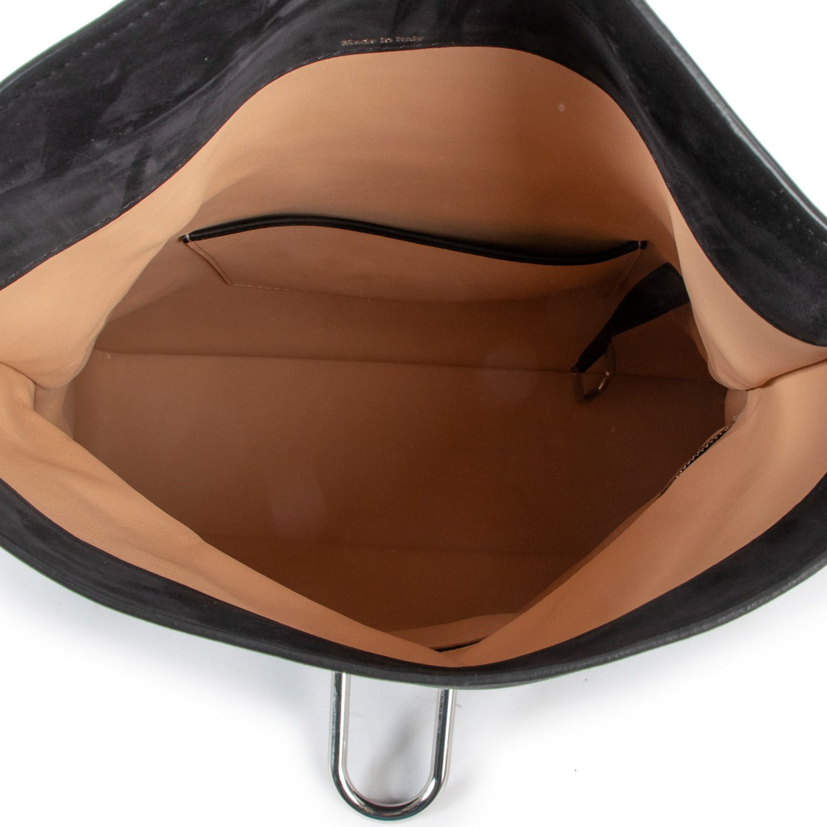 Delvaux Spring/Summer 2016 Givry Nubuck Cheyenne/Alligator Gel Black Shoulder Bag