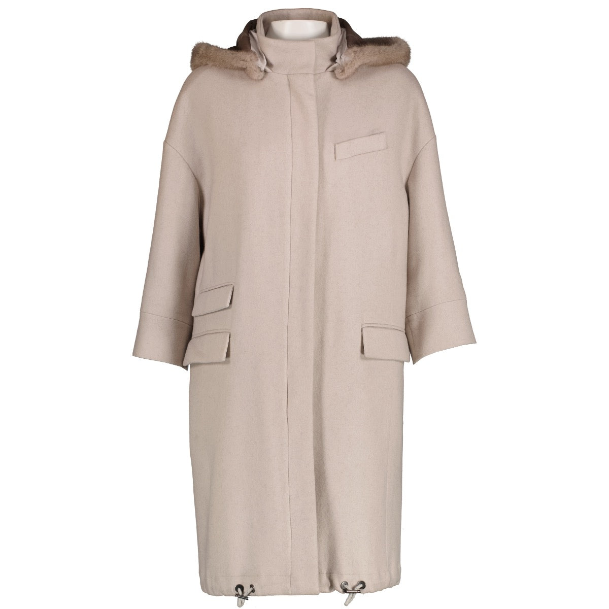 Shop 100% authentic second-hand Brunello Beige Coat in size IT44 on Labellov.com