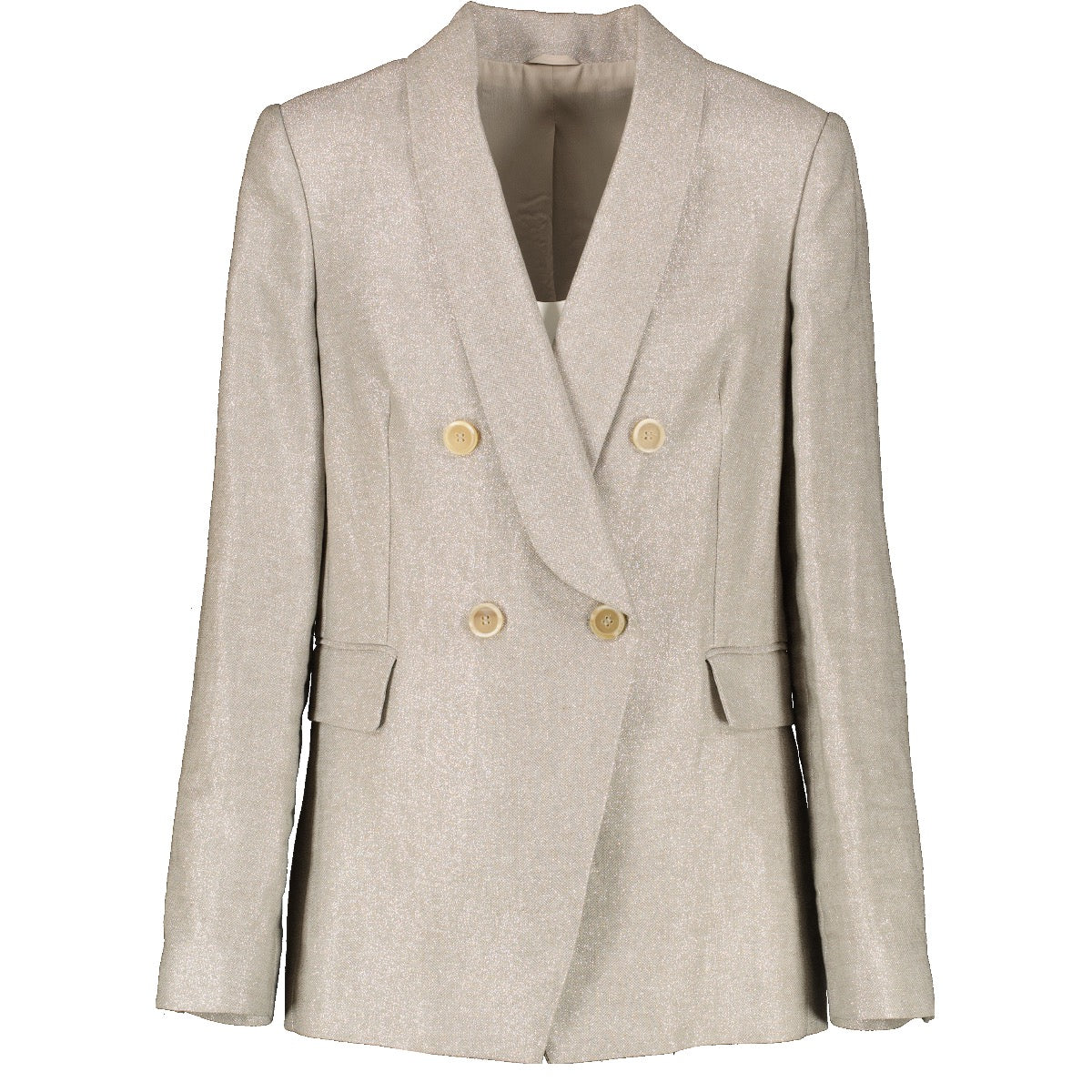 shop 100% authentic second hand Brunello Cucinelli Silver Jacket - Size 40 on Labellov.com