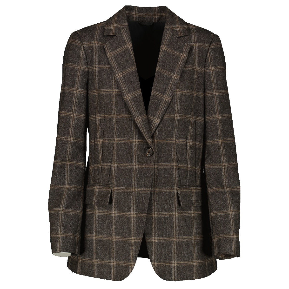 shop 100% authentic second hand Brunello Cucinelli Grey Checked Jacket - Size 40 on Labellov.com