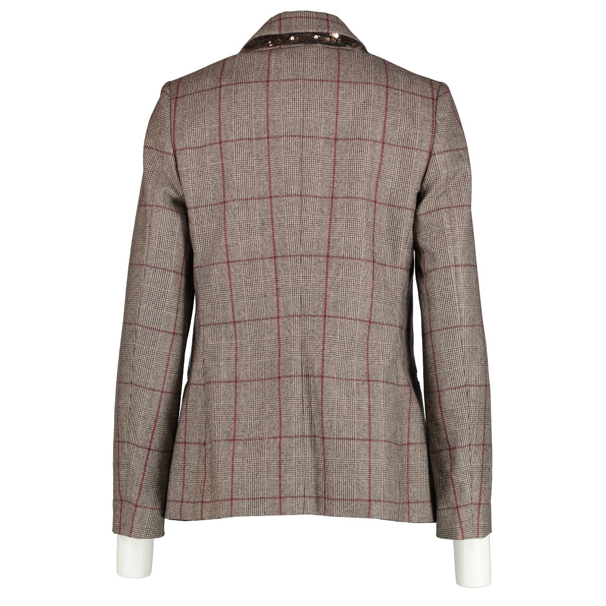 Brunello Cucinelli Grey Check Blazer Jacket