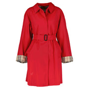 Burberry Red Car Coat - UK12