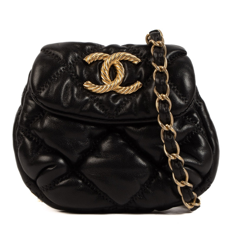 Chanel Black Mini Quilted Bubble Crossbody Bag for the best price at Labellov. We buy and sell your authentic designer bags and accessories for the best price.