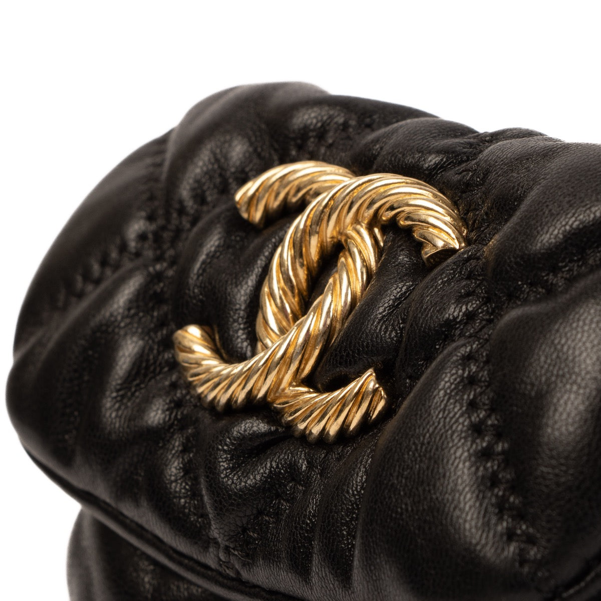 Chanel Black Mini Quilted Bubble Crossbody Bag