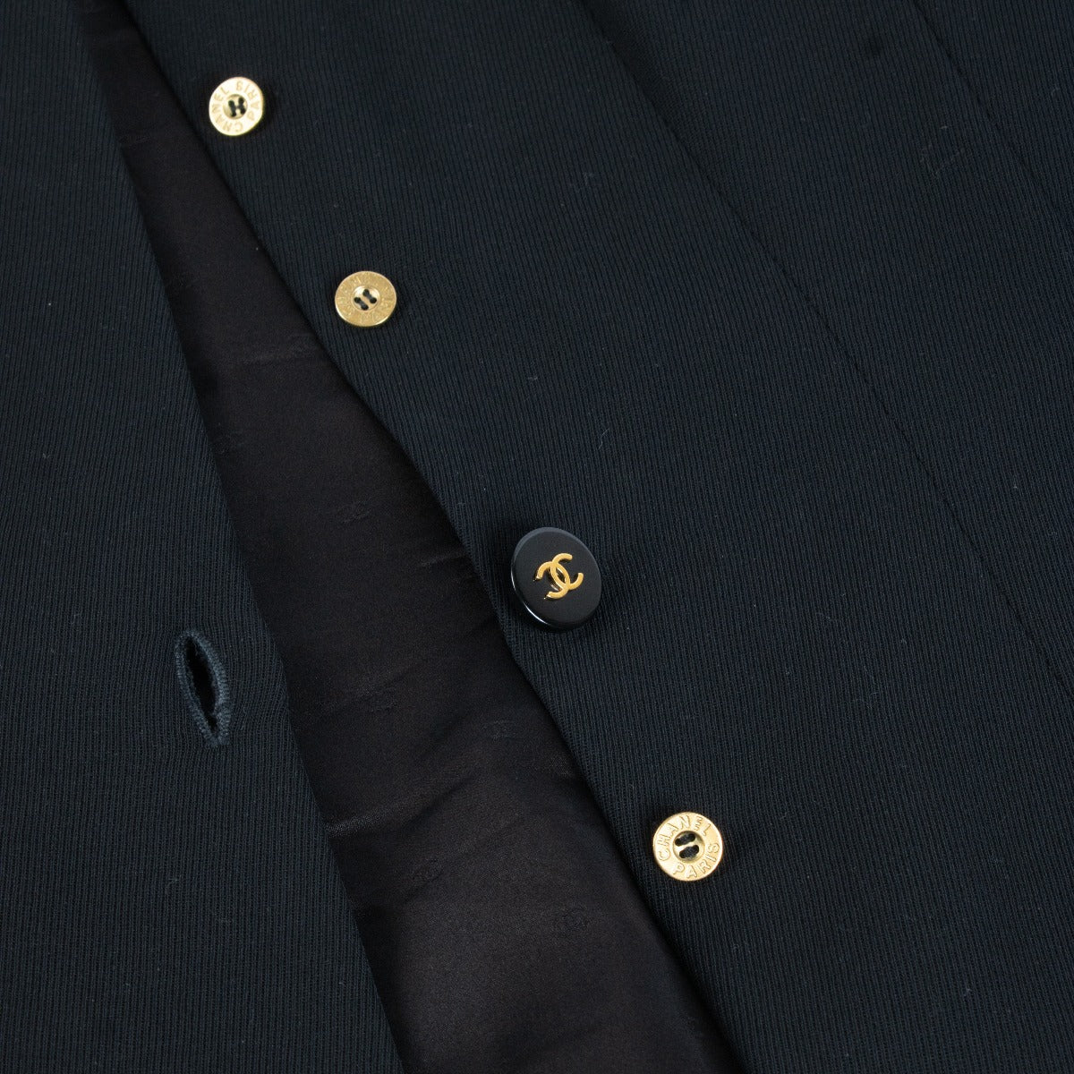 Chanel 94A Black Skirt & Blazer Set - Size FR40
