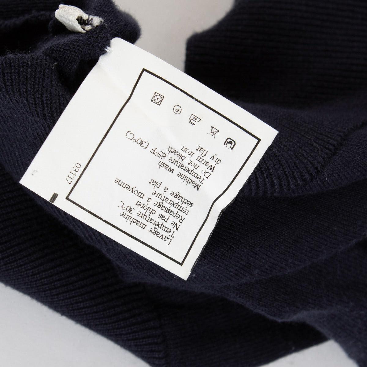 Chanel Blue CC Knit Top - Size 38