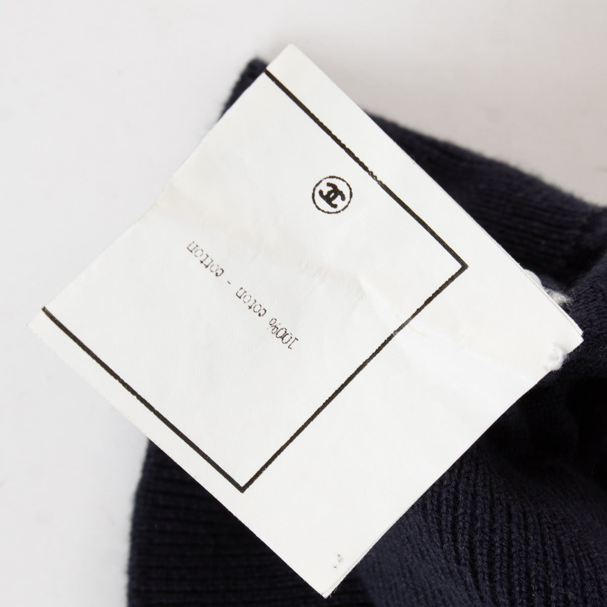 Chanel Blue CC Knit Top - Size 38