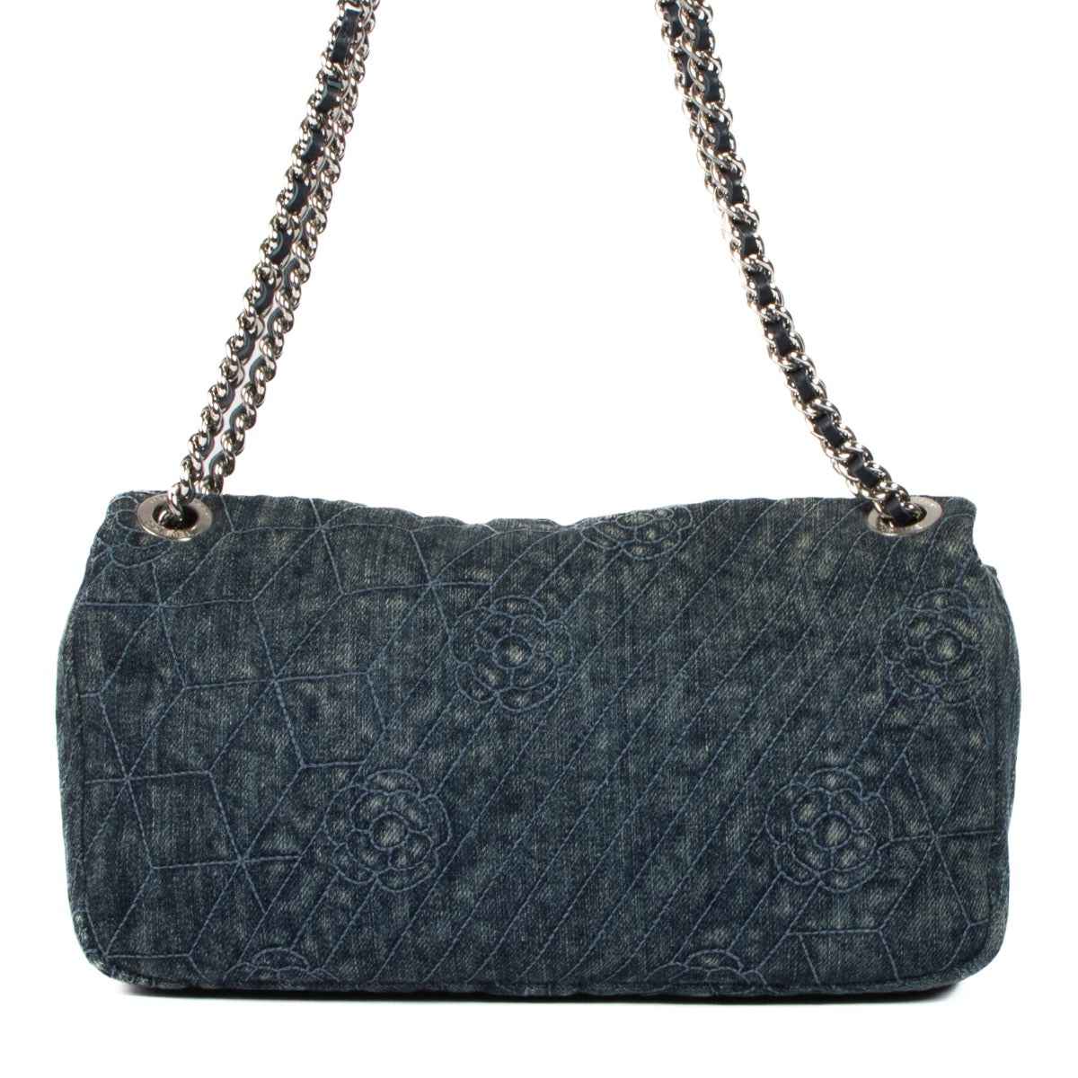 shop 100% authentic second hand Chanel Denim Medium Classic Flap Bag on Labellov.com
