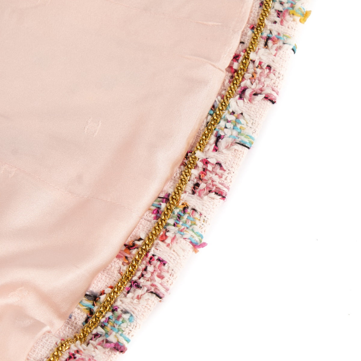 Ensemble veste et jupe en tweed rose fantaisie Chanel 95P, collection défilé - Taille FR38