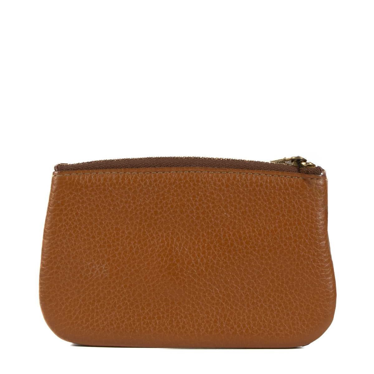 Delvaux Camel Leather Mini Pouch