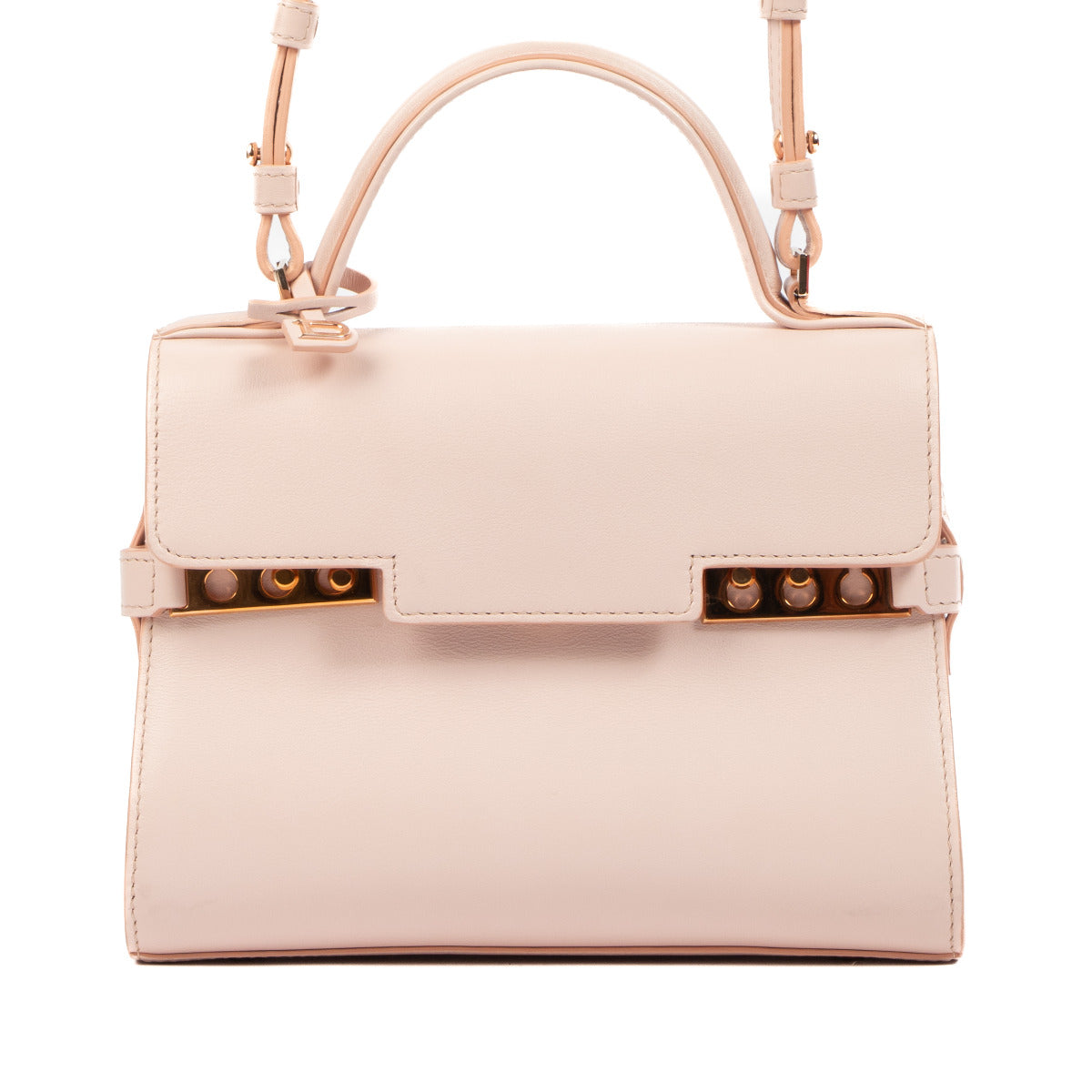 Delvaux Tempête Mini Calf Souple Nude Top Handle Bag