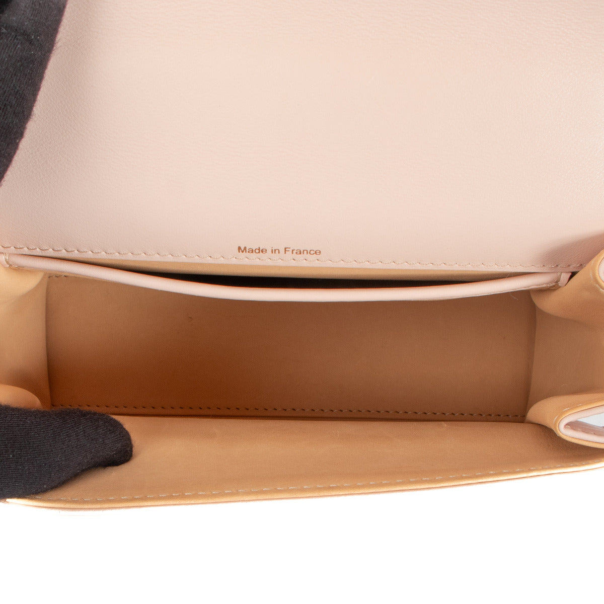 Delvaux Tempête Mini Calf Souple Nude Top Handle Bag