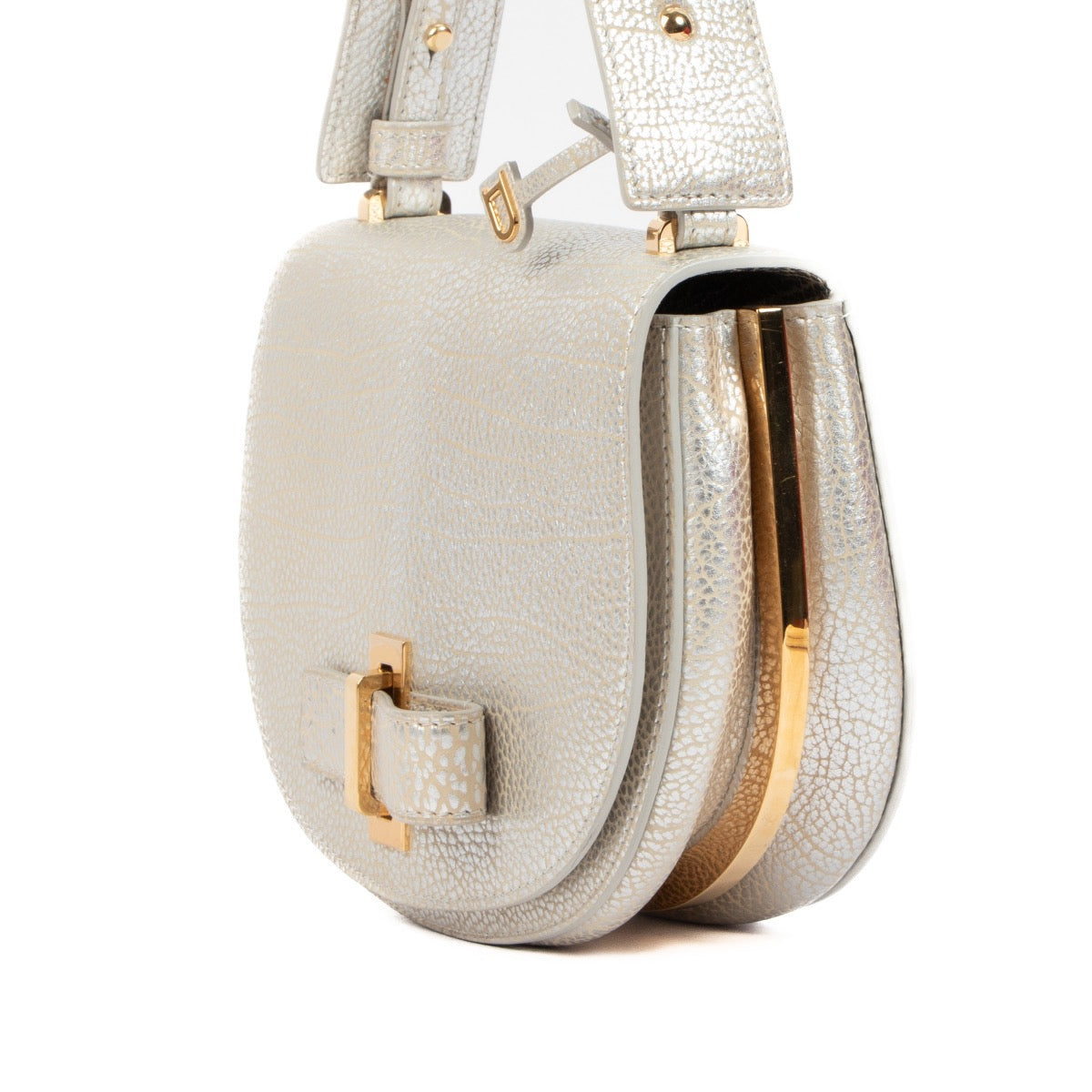 shop 100% authentic second hand Delvaux Le Mutin Mini Army Antique Silver Crispy Calf on Labellov.com
