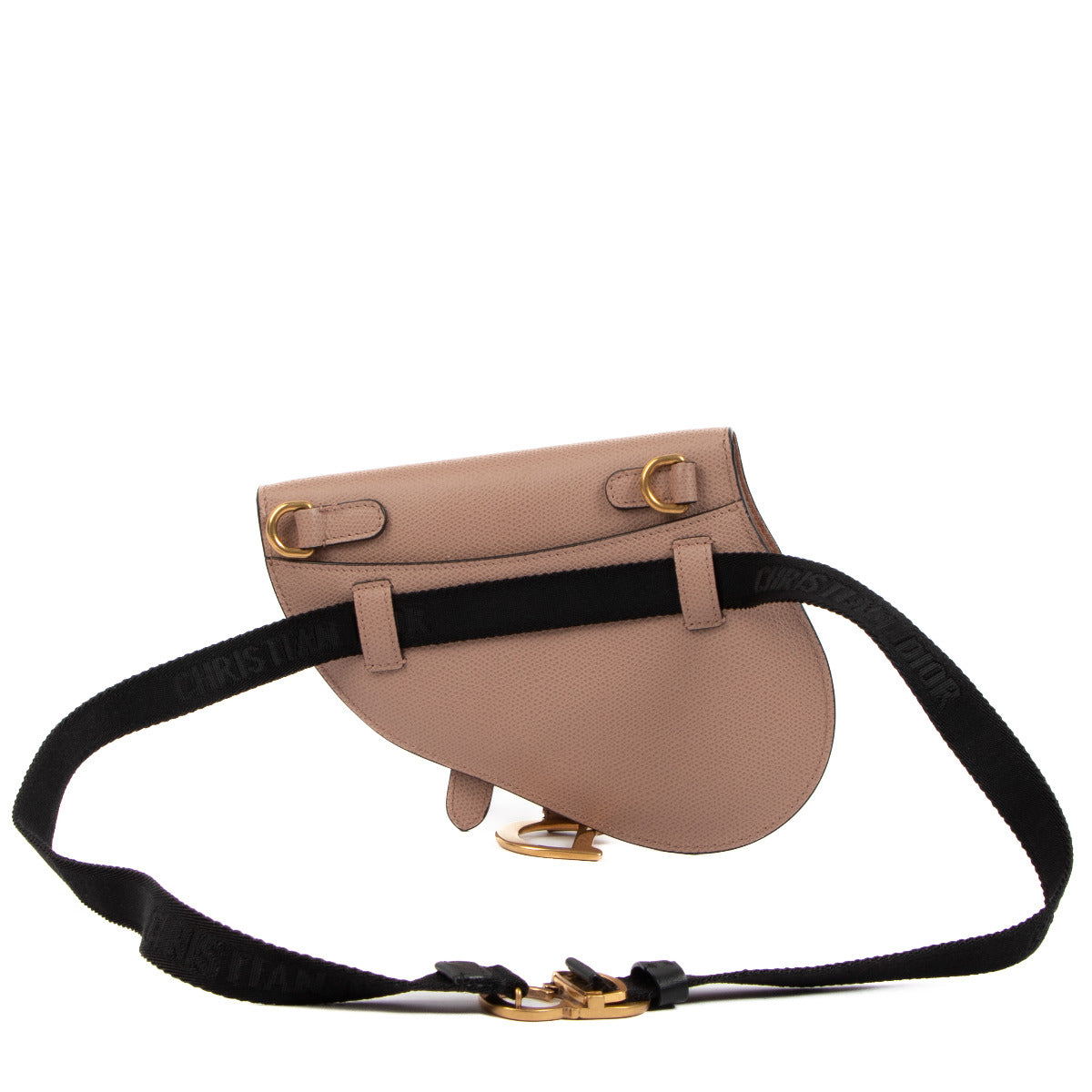Christian Dior Pink Saddle Pouch Belt Bag