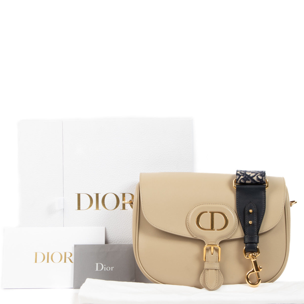 Christian Dior Beige Large Bobby Crossbody Bag