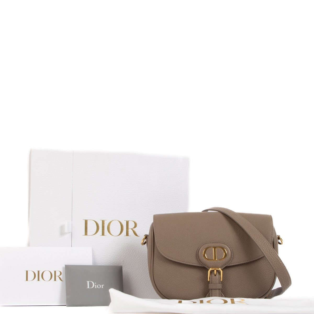 Shop 100% authentic second-hand Christian Dior Taupe Bobby Crossbody Bag on Labellov.com
