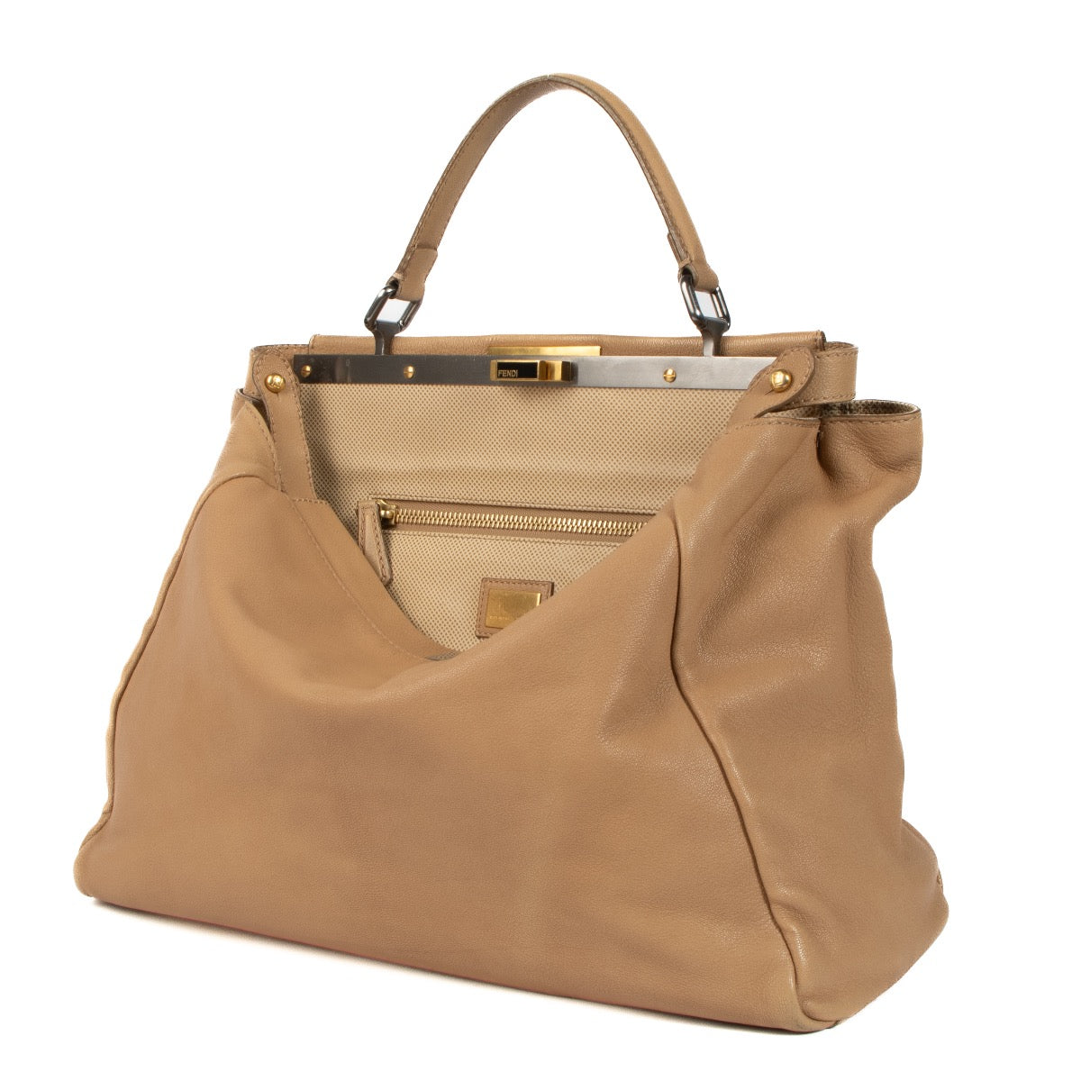 shop 100% authentic second hand Fendi Beige Large Peekaboo Bag on Labellov.com