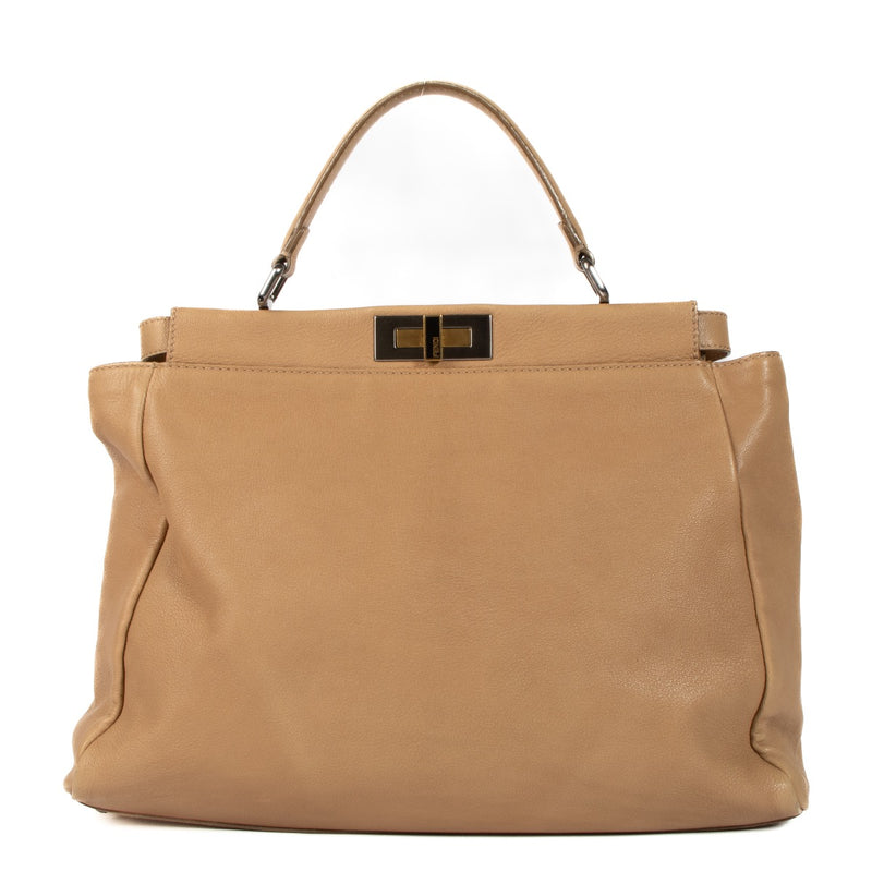 shop 100% authentic second hand Fendi Beige Large Peekaboo Bag on Labellov.com
