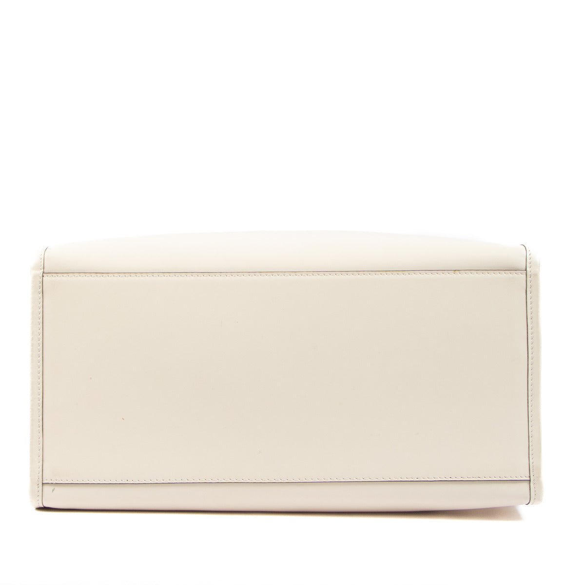 Fendi Beige White Sunshine Large Leather Shopper Bag