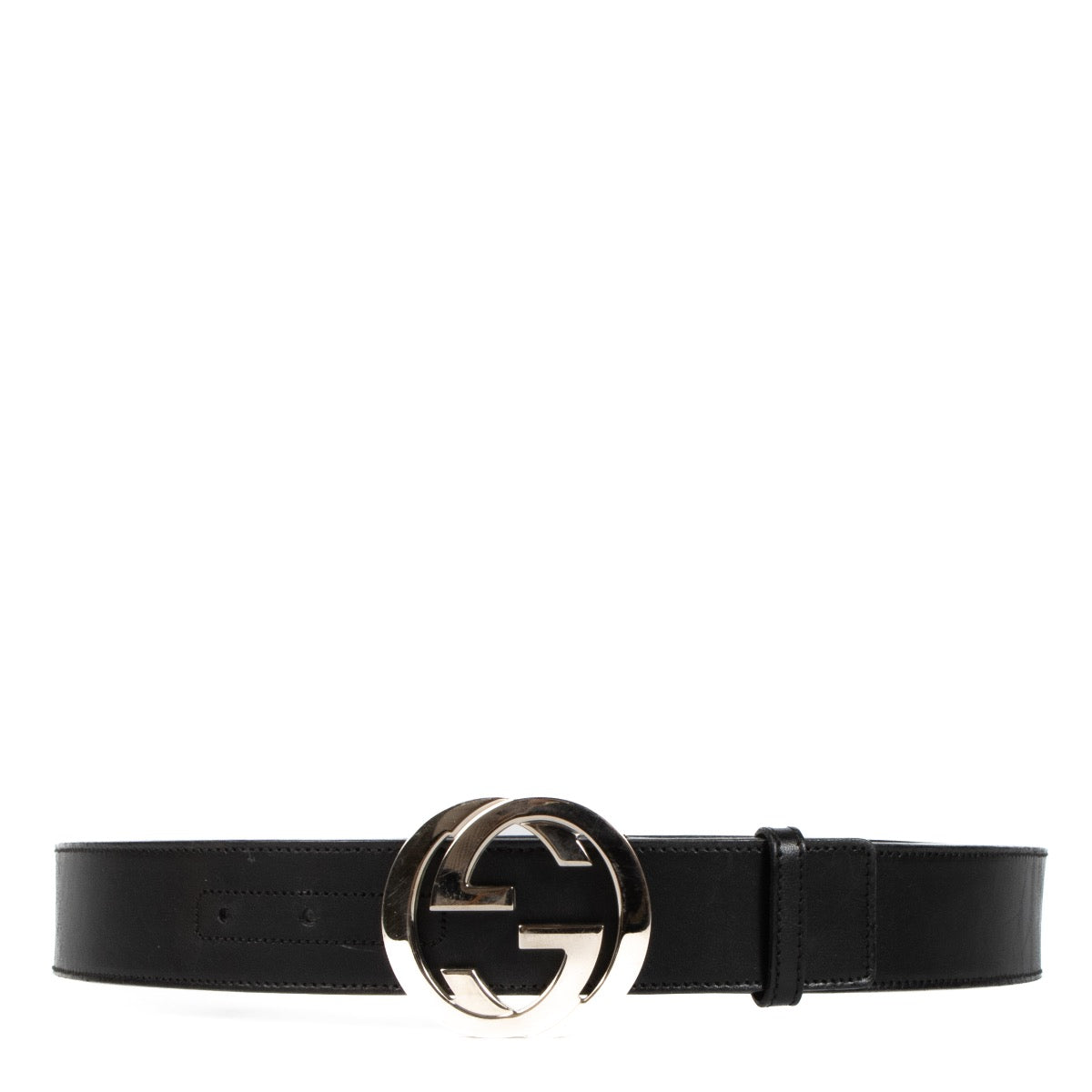 shop 100% authentic second hand Gucci Black Interlocking G Belt - Size 85 on Labellov.com
