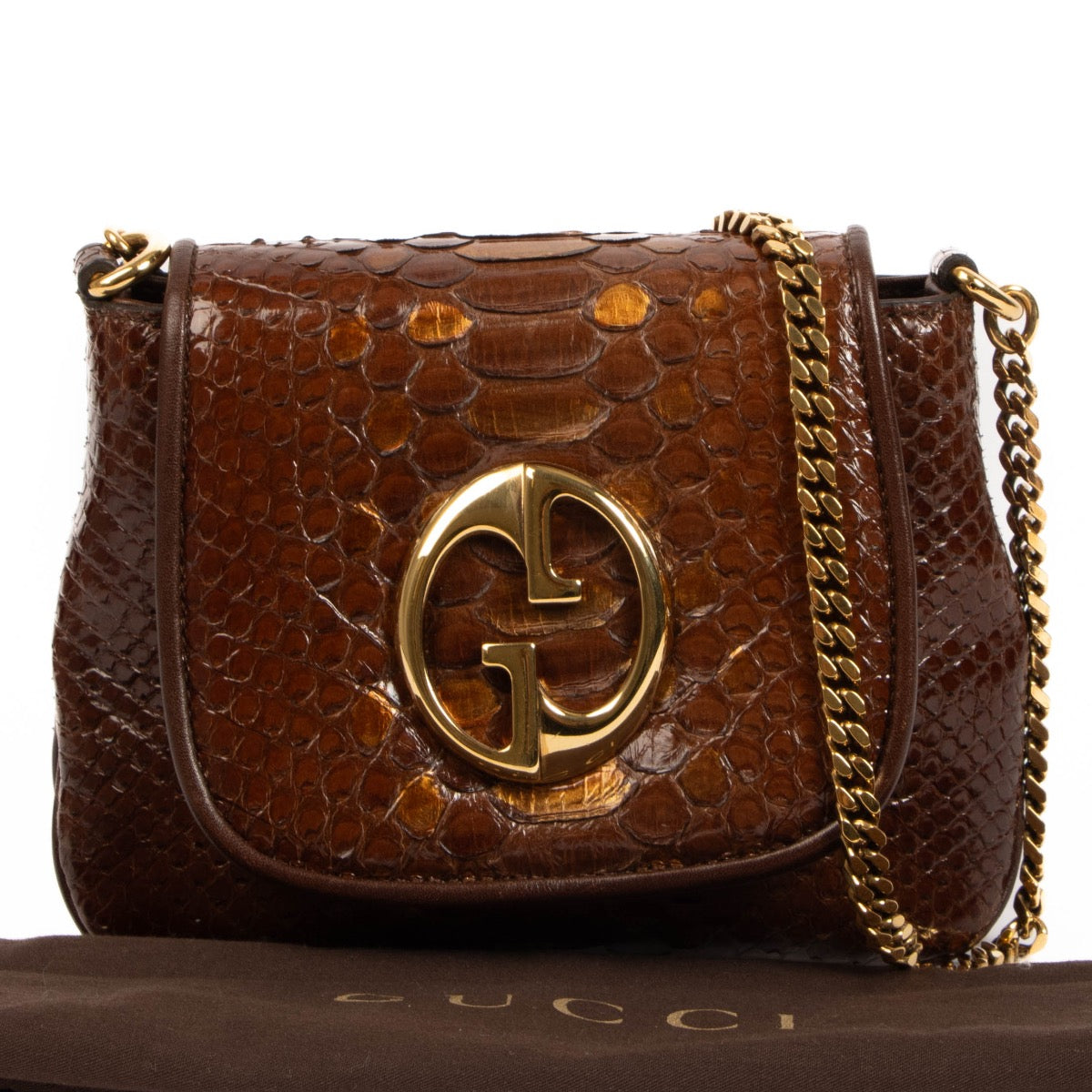 shop 100% authentic second hand Gucci Python Mini Blondie 1973 Bag on Labellov.com