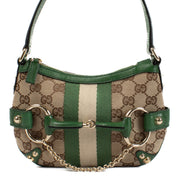 Shop safe online at Labellov in Antwerp, Brussels and Knokke this 100% authentic second hand Gucci Green GG Monogram Canvas Mini Bag