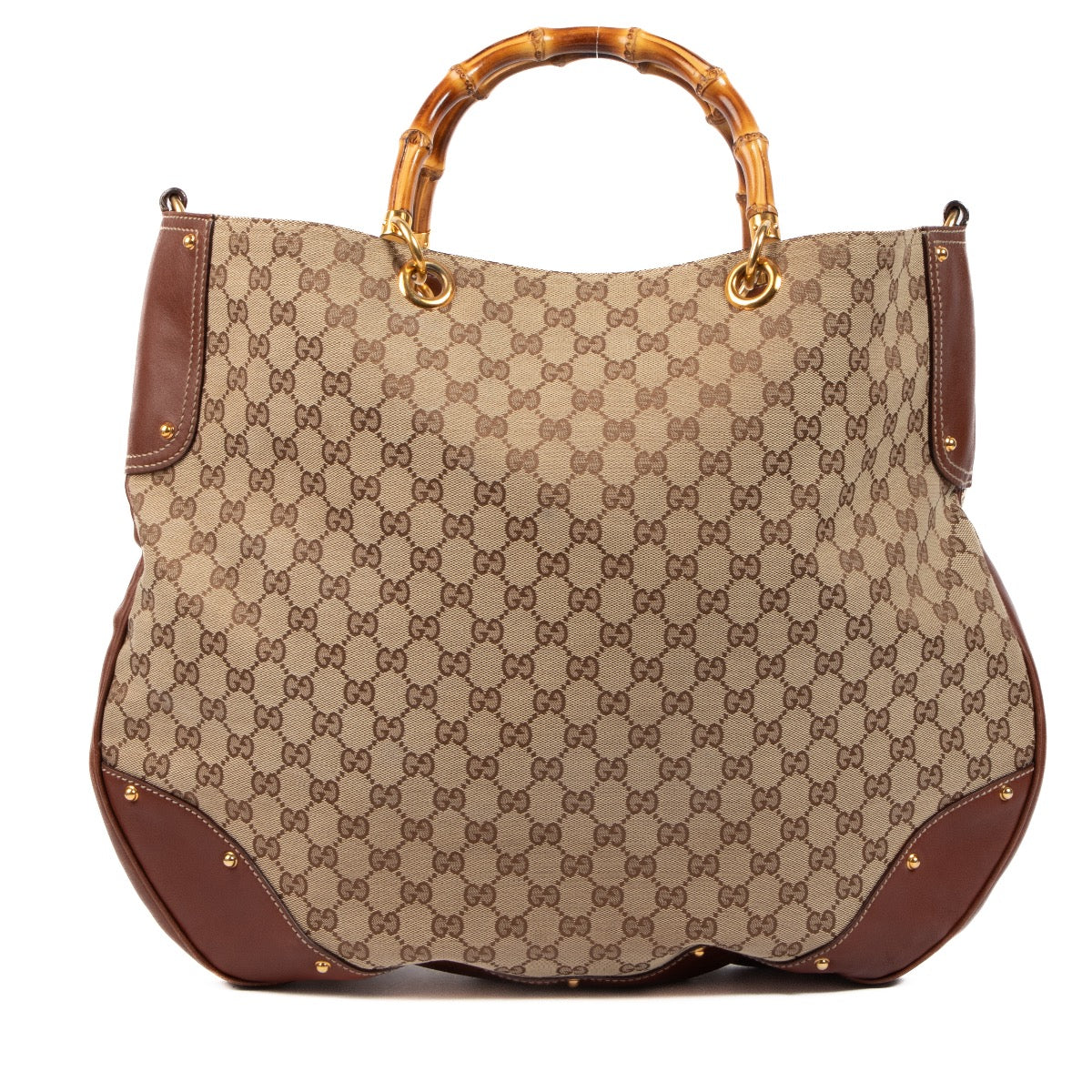 Gucci GG Canvas Bamboo Convertible Top Handle, Gucci GG Canvas Bamboo Convertible, Gucci Bamboo, Gucci GG, Gucci Canvas, Gucci handbag, Gucci Preloved, Gucci convertible, Gucci Bamboo Convertible, Preloved, Labellov