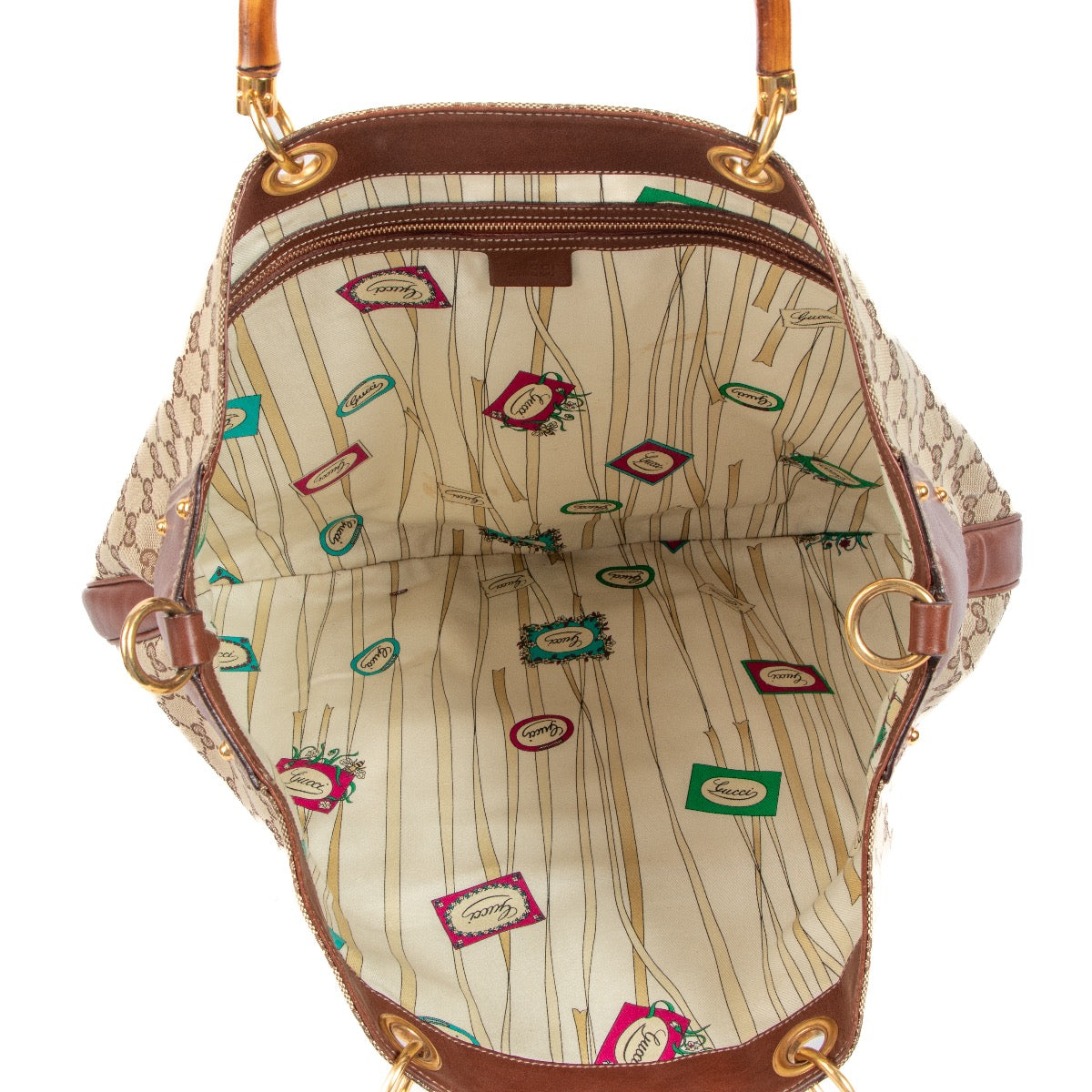 Gucci GG Canvas Bamboo Convertible Top Handle