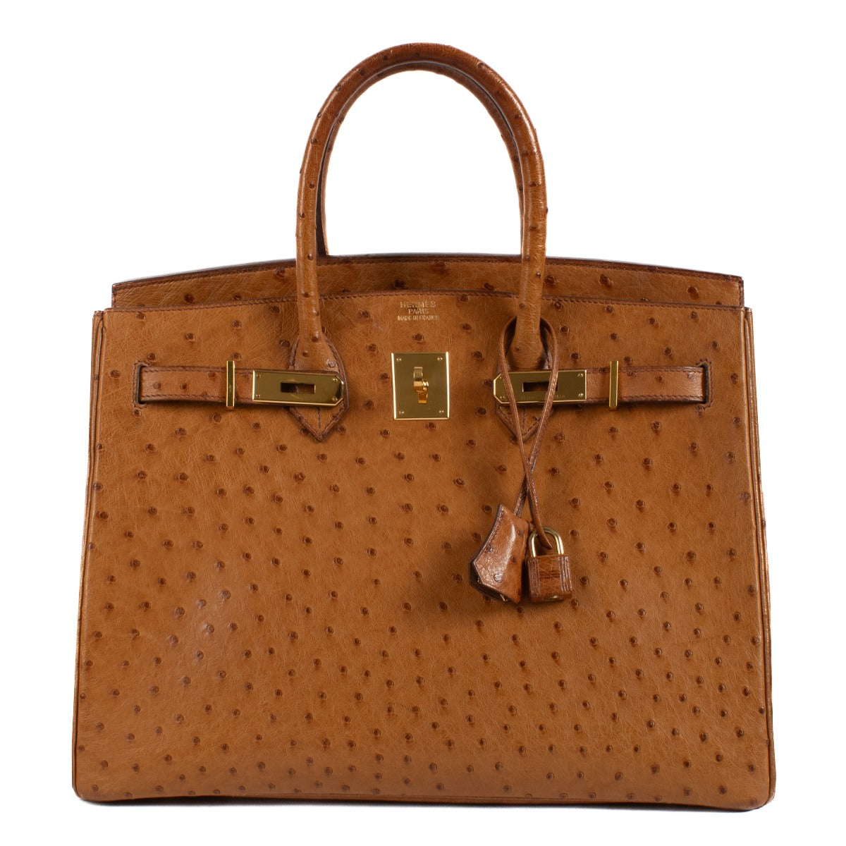 Seconde main vintage Hermes Birkin 35 autruche