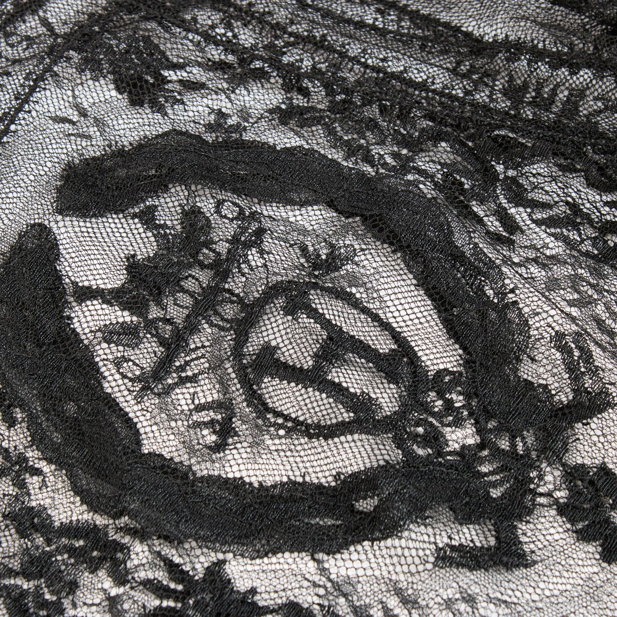 Hermès Black Lace Long Sleeve Top