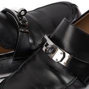 Shop safe online at Labellov in Antwerp, Brussels and Knokke these 100% authentic second hand Hermès Black Leather Destin Loafers - size 38,5