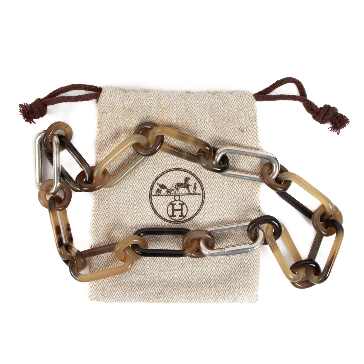 Shop 100% authentic second-hand Hermès Brown Necklace on Labellov.com