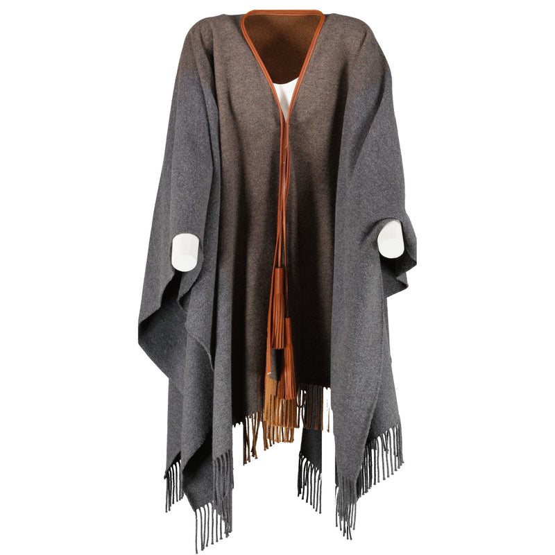 Hermès Grey Rocabar Poncho