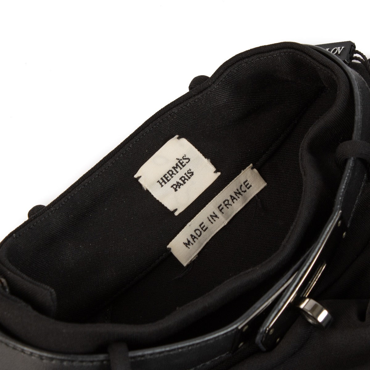 Hermès Black Kelly Choker Asymmetric Dress - Size FR40