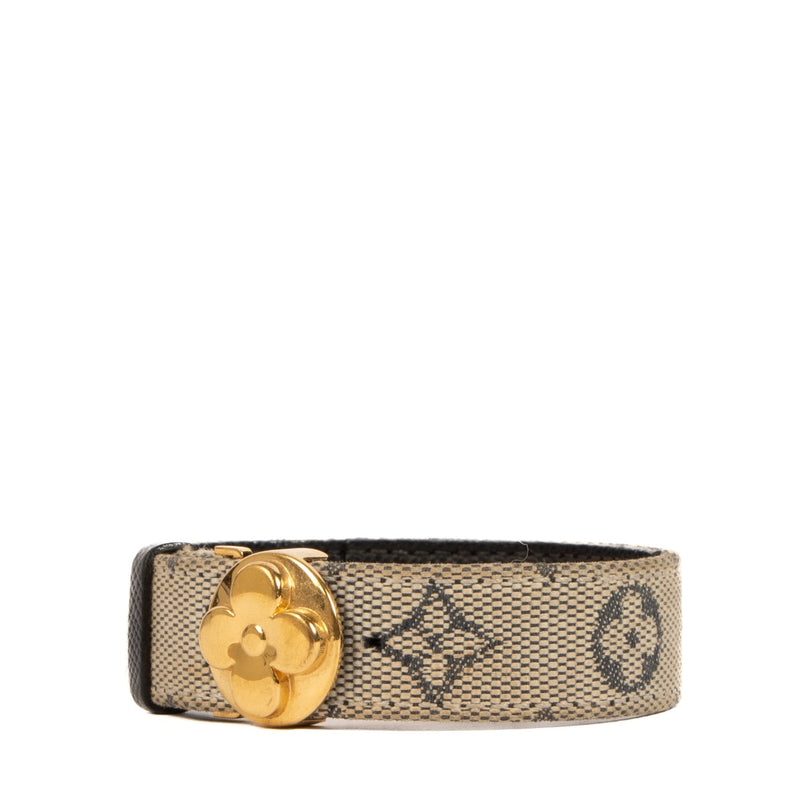 Shop 100% authentic second-hand Louis Vuitton Blue Monogram Good Luck Mini Lin Cuff Bracelet on Labellov.com
