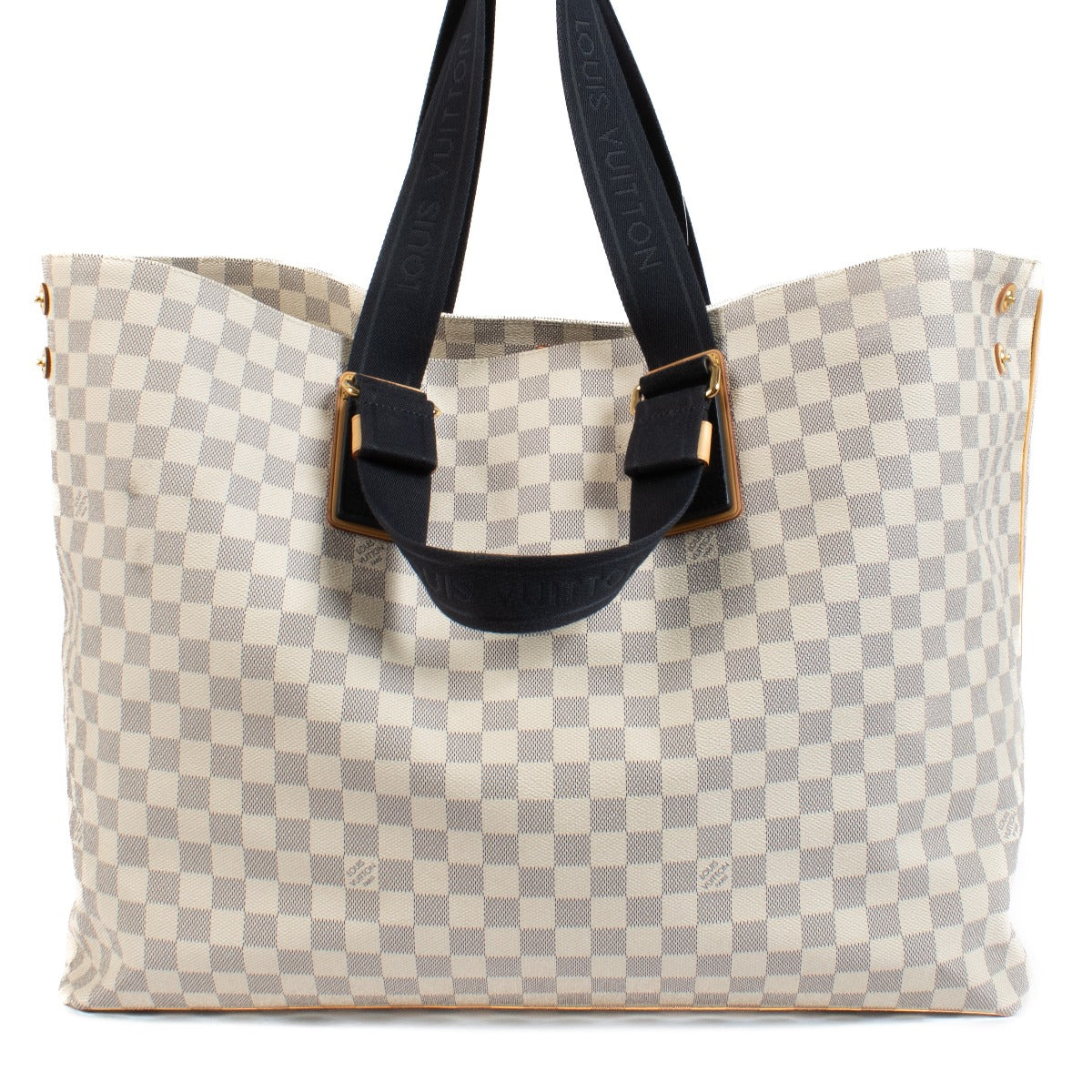 Shop safe online at Labellov in Antwerp, Brussels and Knokke this 100% authentic second hand Louis Vuitton Damier Azur Beach Cabas GM Bag