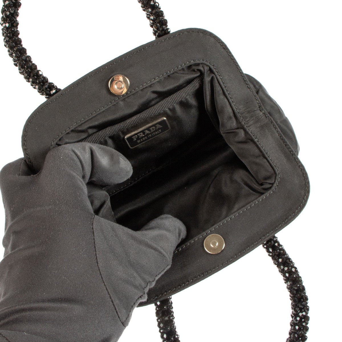 Shop 100% authentic second-hand Prada Black Nylon Mini Top Handle on Labellov.com