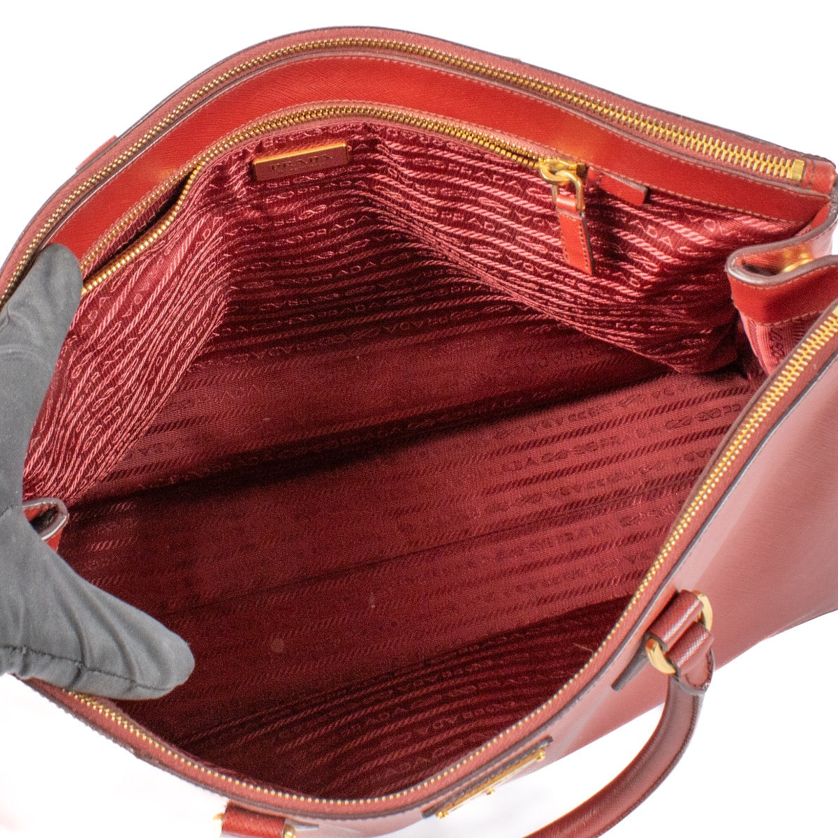 shop 100% authentic second hand Prada Red Saffiano Extra-Large Galleria Bag on Labellov.com