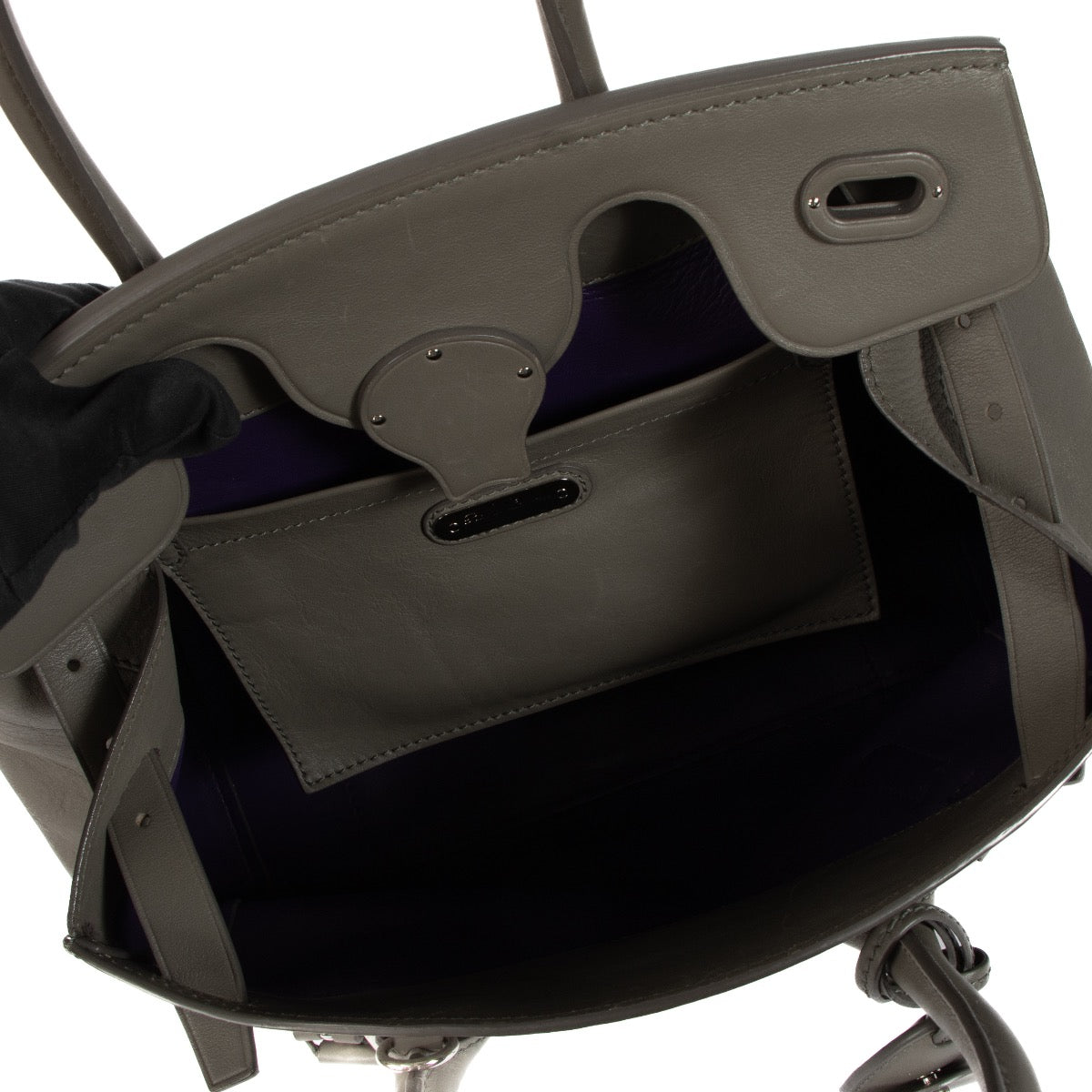 shop 100% authentic second hand Ralph Lauren Grey Ricky 33 Bag on Labellov.com