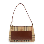 Buy a 100% authentic second hand Burberry Haymarket Checked Leather Shoulder Bag in very good condition at labellov.com