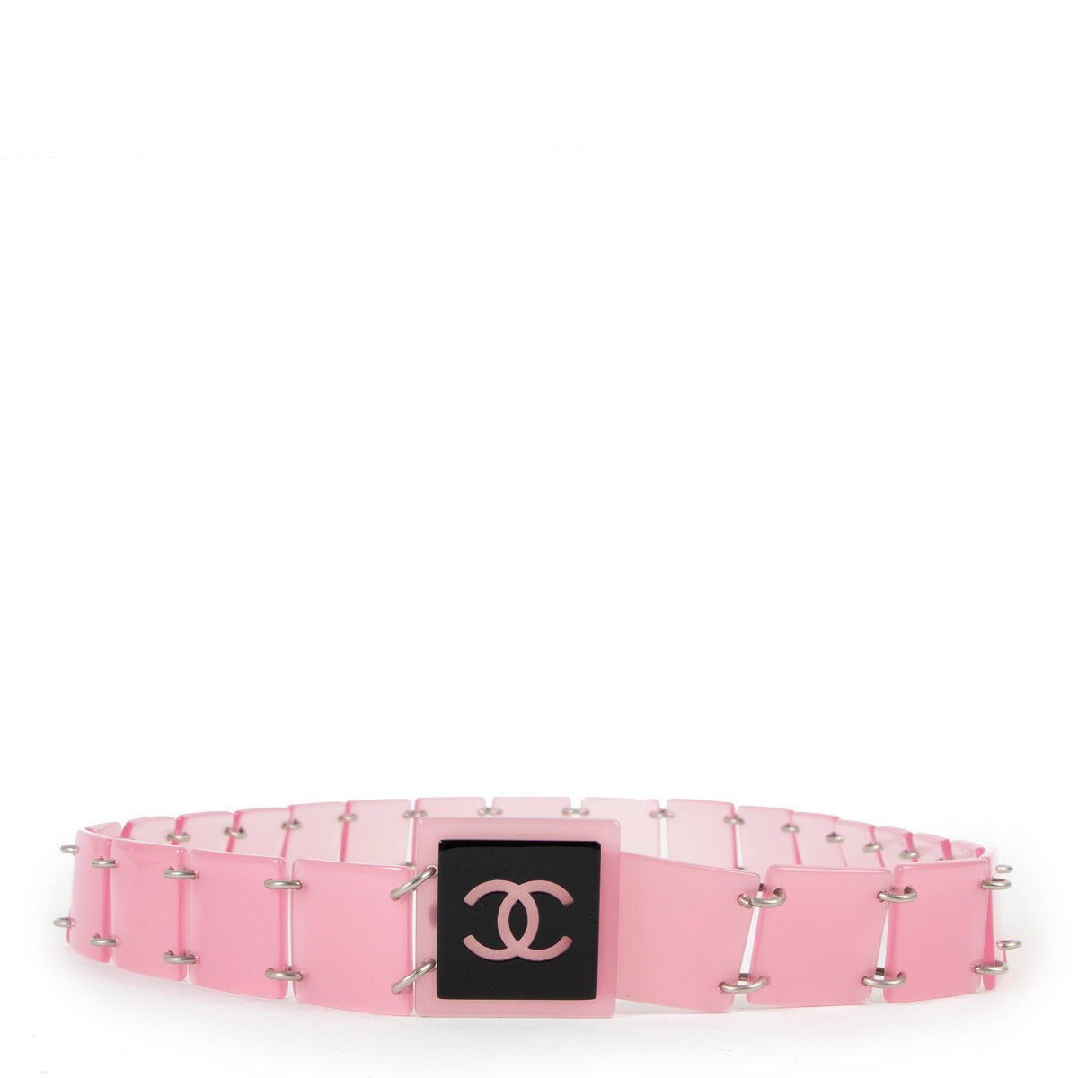 Chanel pink modular belt