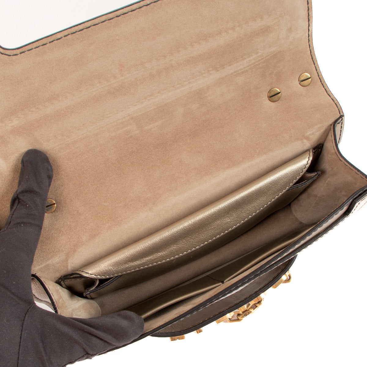 Shop safe online at Labellov in Antwerp, Brussels and Knokke this 100% authentic second hand Christian Dior Gold Leather J'Adior Shoulder Bag