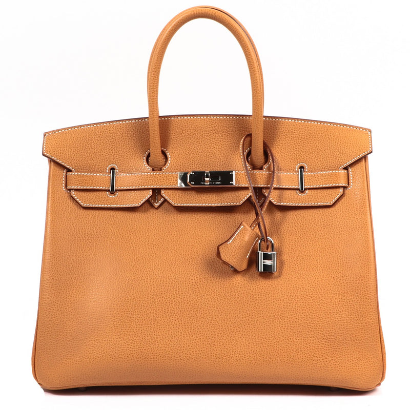 Shop authentic second hand designer luxury Hermès Birkin 35 Natural Vache Liegee on labellov.com