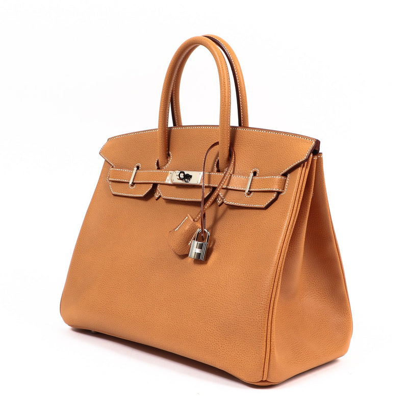 Shop authentic second hand designer luxury Hermès Birkin 35 Natural Vache Liegee on labellov.com