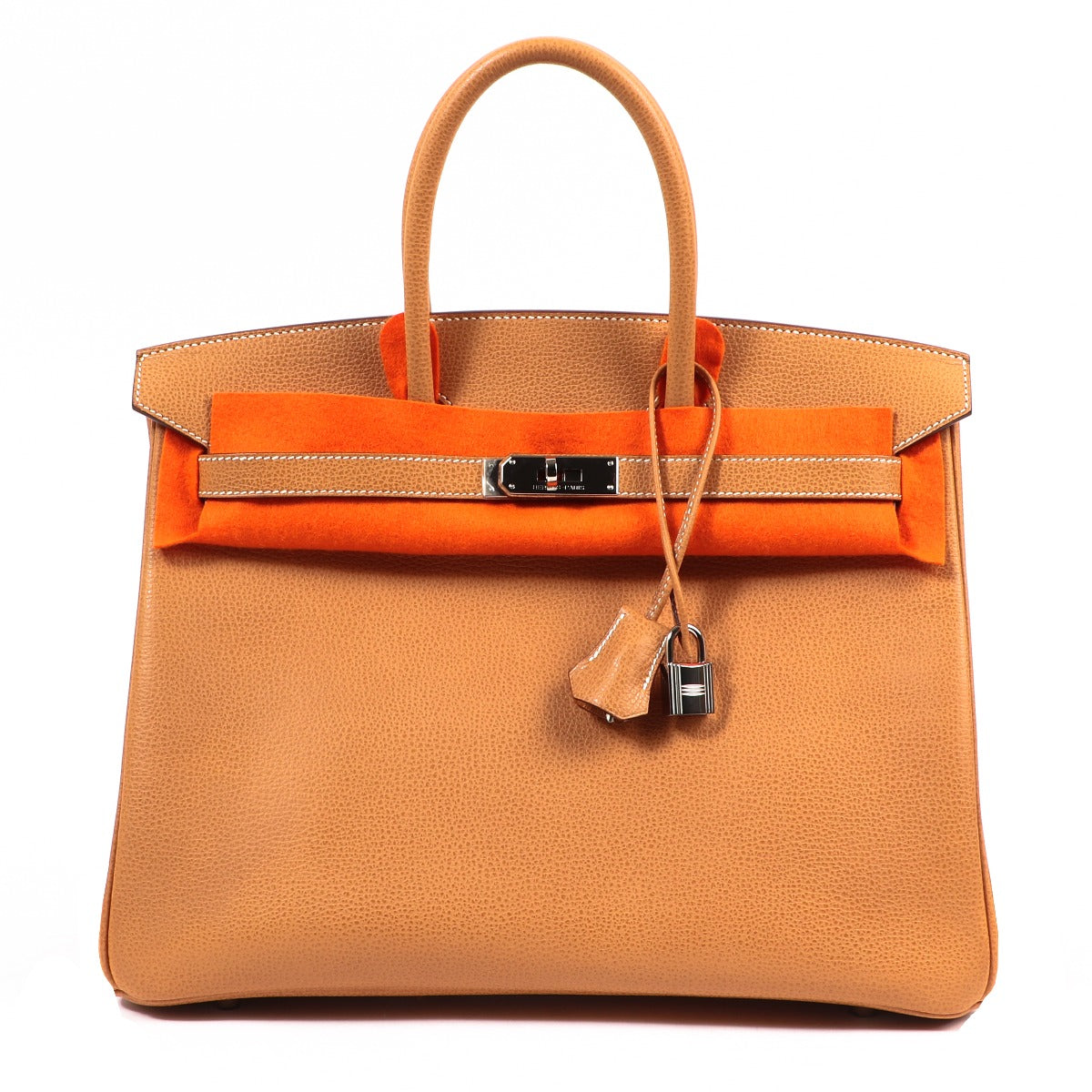 Shop authentic second hand designer luxury Hermès Birkin 35 Natural Vache Liegee on labellov.com