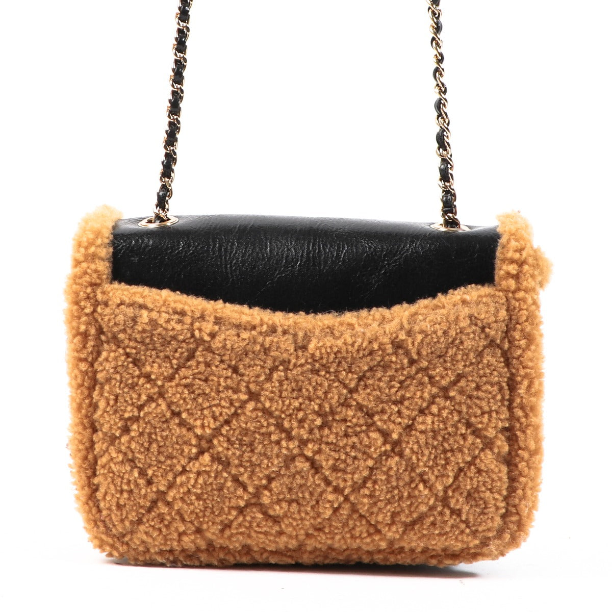 Chanel Crumpled Sheepskin Shearling CC Mania Flap Bag