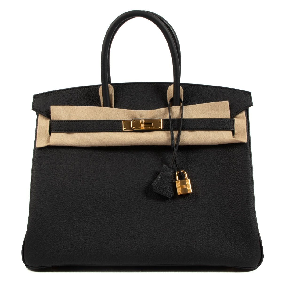 Second hand pre-owned 2022 Hermès Birkin 35 Black Togo on www.labellov.com