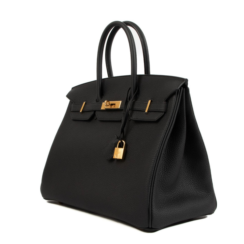 Hermès Birkin 35 Black Togo Gold Hardware