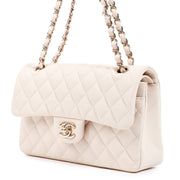 Chanel Ivory Caviar Small Classic Flap Bag