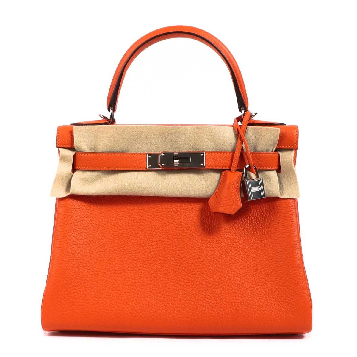 Hermès Kelly 28 Feu Taurillon Clemence